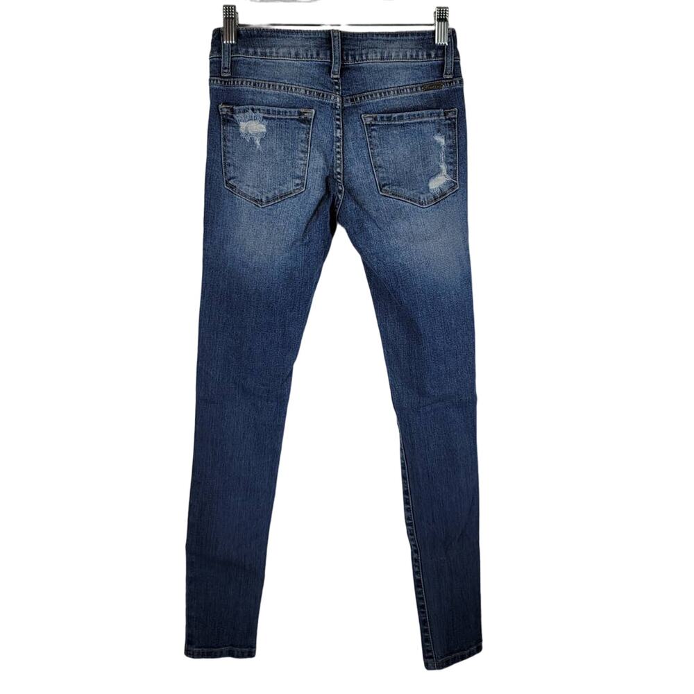 Kancan Distressed Whiskering Distroyed Skinny Jea… - image 2